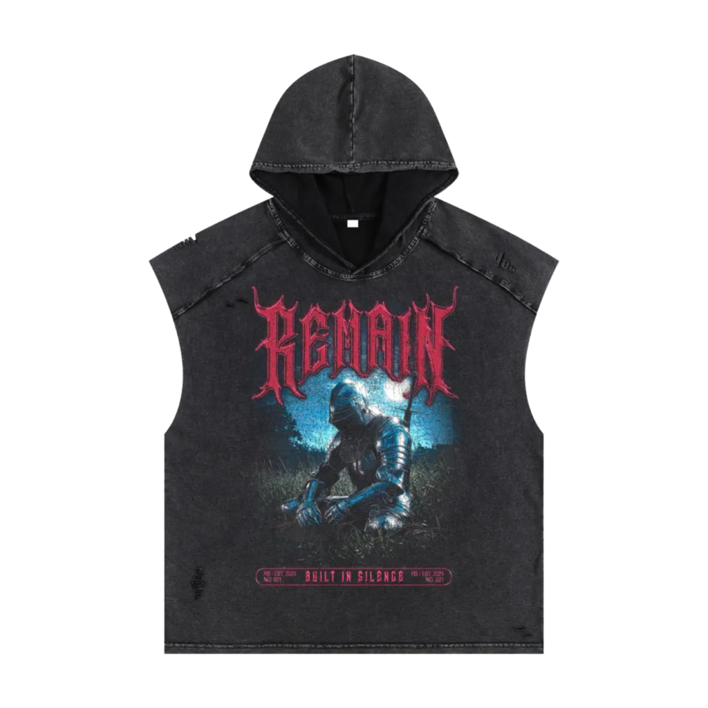 REMAIN CUTOFF HOODIE