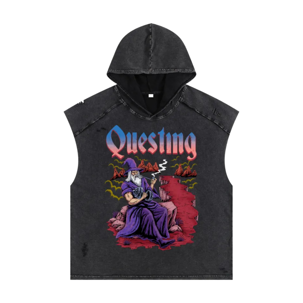 QUESTING CUTOFF HOODIE
