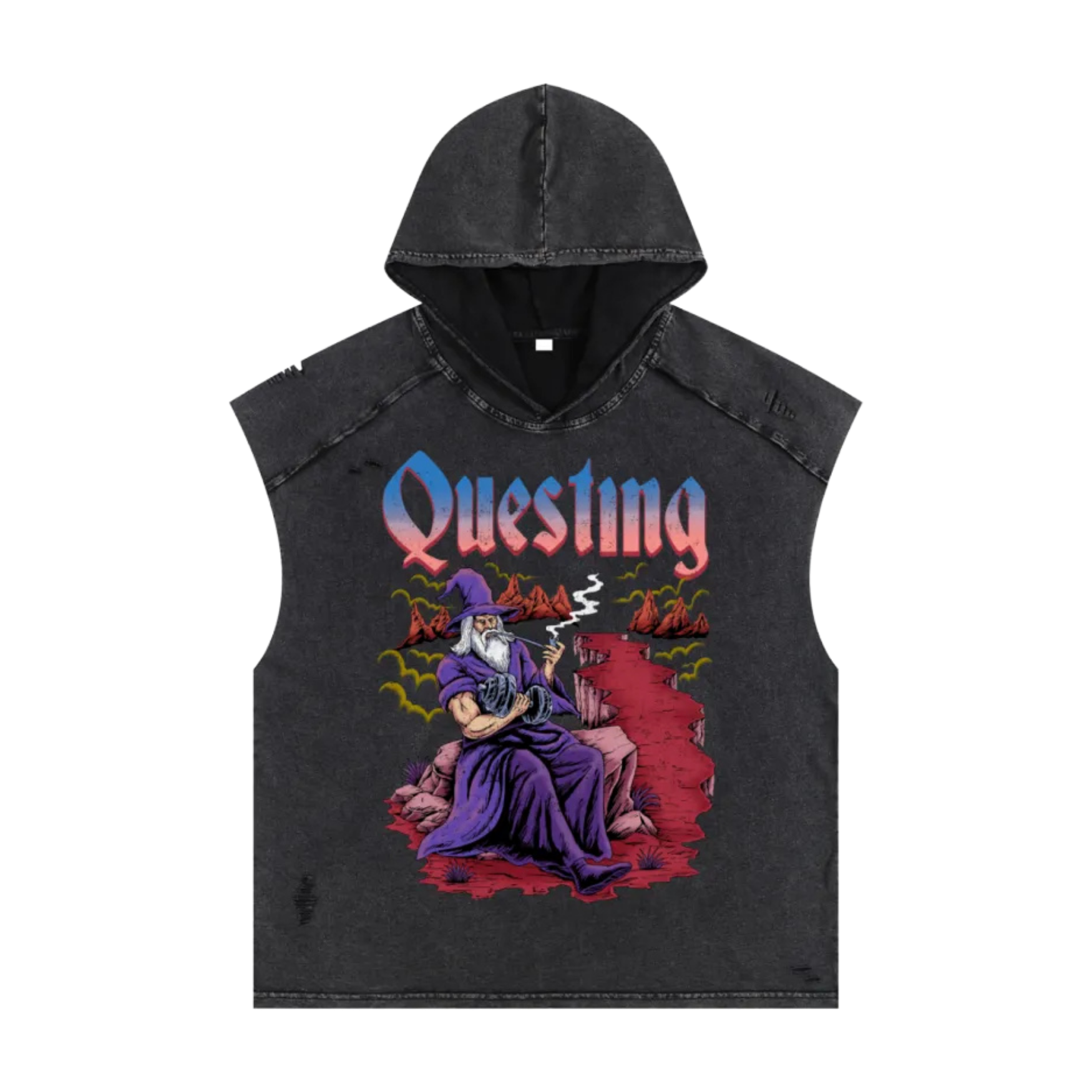 QUESTING CUTOFF HOODIE